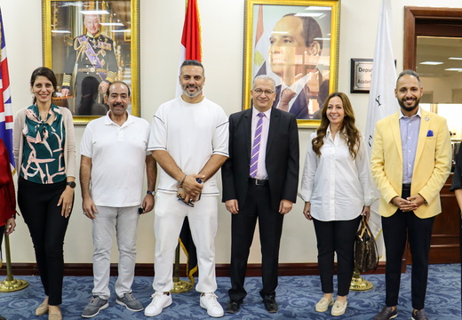 Visit of Faculty of Art & Design with the Egyptian-International Actor/Artist Prof. Ahmed Farid