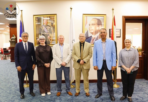 a distinguished delegation from Cardiff Metropolitan University to our Library 1