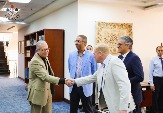 a distinguished delegation from Cardiff Metropolitan University to our Library 2