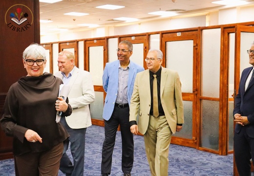 a distinguished delegation from Cardiff Metropolitan University to our Library 4