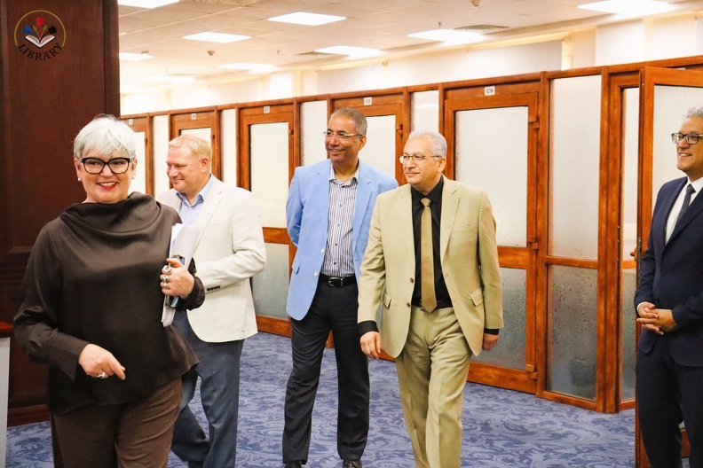 a distinguished delegation from Cardiff Metropolitan University to our Library 4.jpg