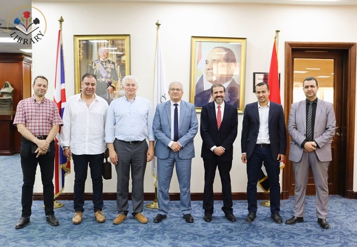 visit from LSBU Global and the External Examiners at our University Library 2