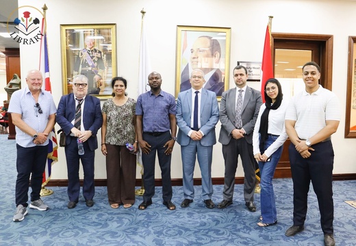 visit from LSBU Global and the External Examiners at our University Library 4