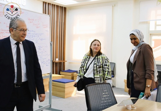 Professor Helen Powell, LSBU Link Tutor, Visits the Faculty of Communication and Mass Media at BUE