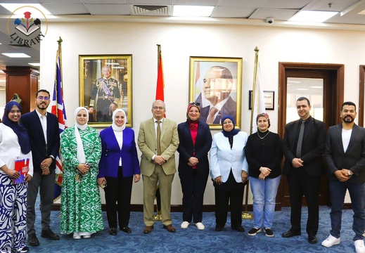 Supreme Council of Universities Delegation Visits BUE Faculty of Nursing Library for NAQAAE Accreditation