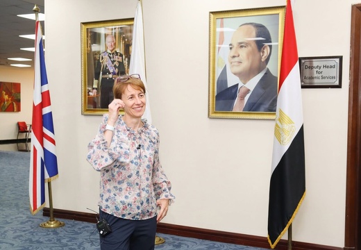 Visit of Professor Katalin Feher to The British University in Egypt-2