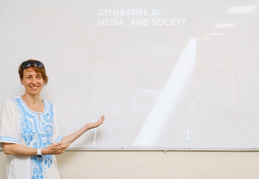 University Library Hosts Book Signing Event for “Generative AI, Media and Society” by Professor Katalin Feher