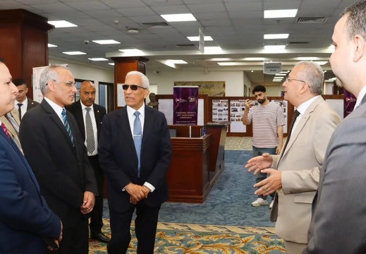 University Library Welcomes Professor Dr. Mamdouh Moawad Ali Hassan, President of the National Research Centre 3