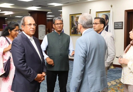 H.E. Mr. Suresh K. Reddy, Ambassador of India, Visits the BUE Library to Explore Academic Collaboration